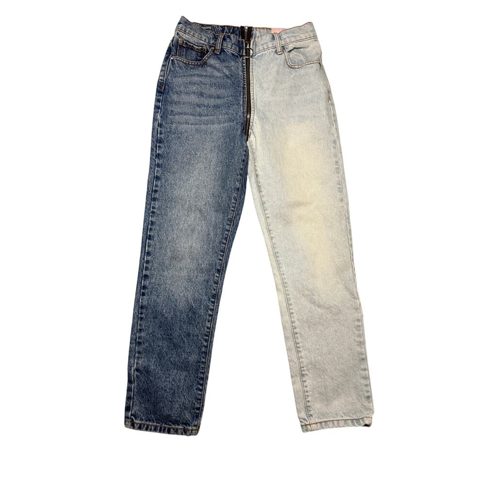 Revice Jeans Yin Yang Two Tone Women's 26 X 26 Straight Leg Full Zipper Cotton